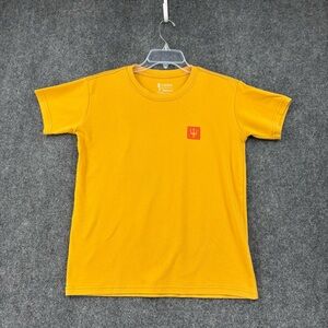 Osklen Big Shirt Collection Yellow E T Shirt Trident Logo Mens Small Sustainable